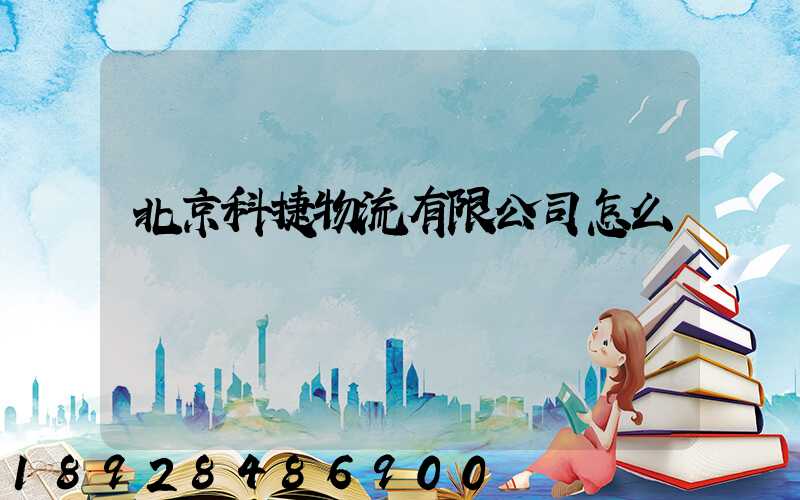 北京科捷物流有限公司怎么樣