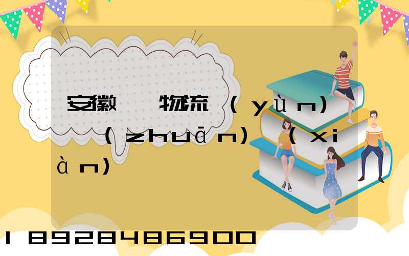 安徽騾馬物流運(yùn)輸專(zhuān)線(xiàn)