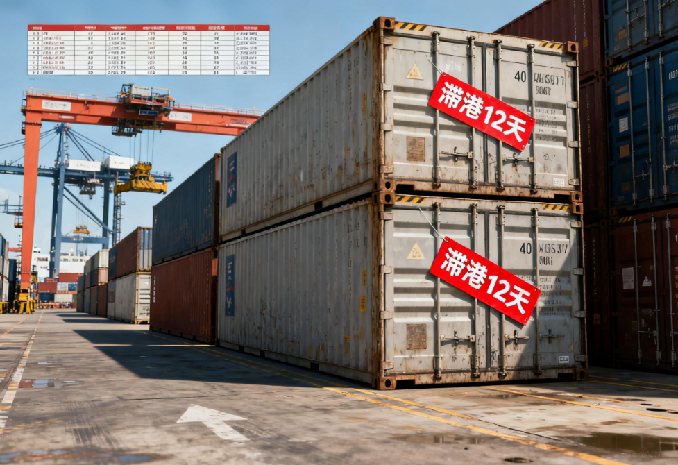 40HQ 集裝箱滯港 12 天！深圳英誠物流巧解滯港費危機，避免貨物被拍賣